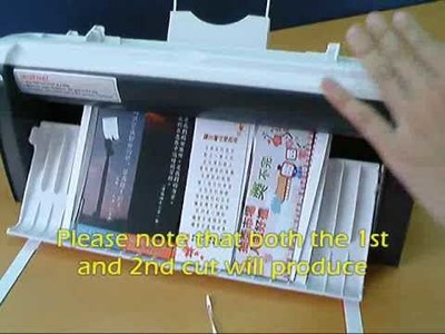 Cutting multiple borderless bookmarks by Swift Card Cutter with gutter cuts