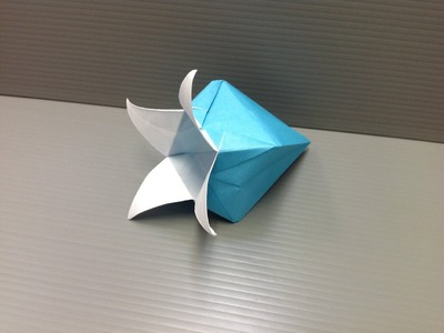 Daily Origami: 130 - Harebell or Bluebell Flower