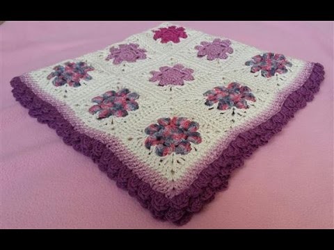 Daisy Granny Square Blanket - Part 4 (Crochet Tutorial) - Perfect method for Joining Squares