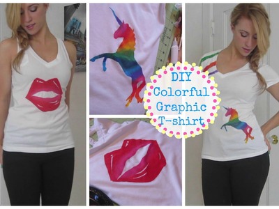 DIY Colorful Graphic T-shirt!