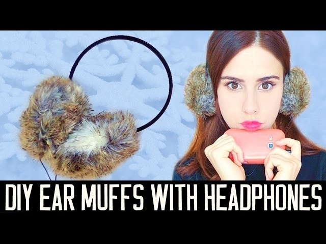 DIY ear muffs with headphones! EASY | Gift idea