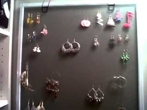 DIY: Earring Rack ♡ Theeasydiy #Organization