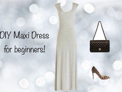DIY Maxi Dress, Sewing project for beginners
