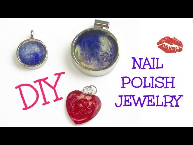 DIY Nail Polish Jewelry Pendant
