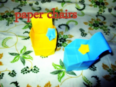 DIY Paper Crafts :: Origami Paper CHAIR - Innovative paper arts
