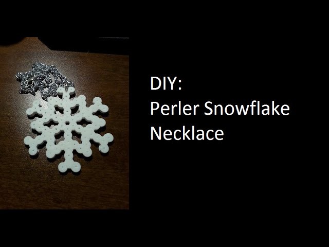 DIY: Perler Snowflake Necklace