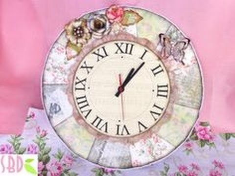 DIY Shabby chic Clock - ENG Series