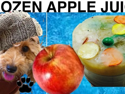 FROZEN APPLE DOG SURPRISE - DIY Frozen Dog PARTY Treats - a tutorial by Cooking For Dogs