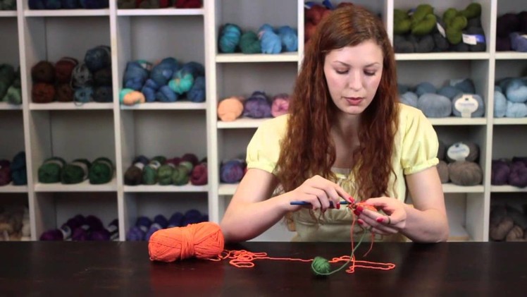 How to Add Yarn to the Afghan Stitch in Crochet : Crochet Stitch Tips