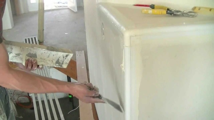 How To Drywall  - Applying Beads To The 3 Way cap