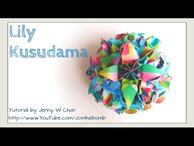 How to Fold an Origami Flower Ball - Lily Kusudama - Mother's Day Crafts - flower bouquet