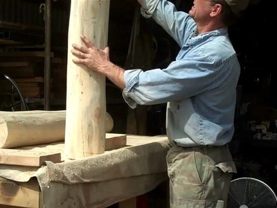 How-to Hand Craft Log Newel Posts by Mitchell Dillman