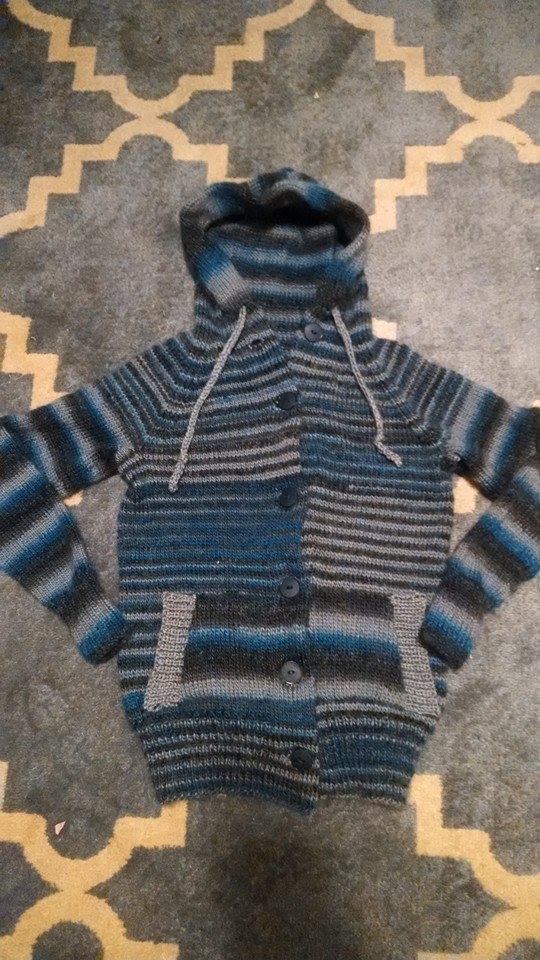 How to Knit a Hooded Cardigan:  Part 3
