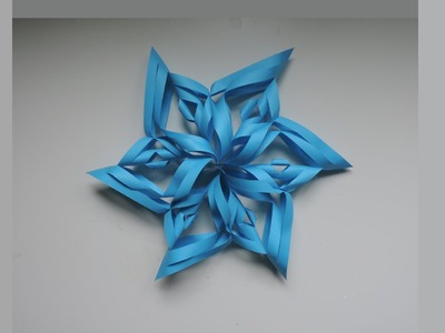 How To Make A 3D Paper Snowflake. Origami. Kirigami (DIY)