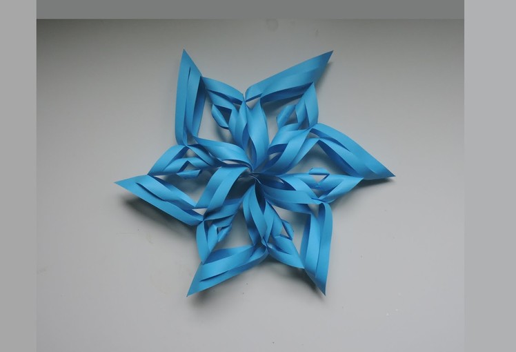 How To Make A 3D Paper Snowflake. Origami. Kirigami (DIY)