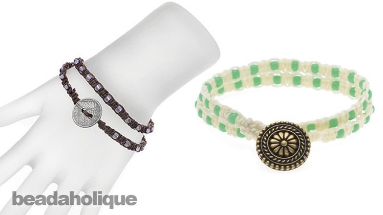 Instructions for Making the Beaded Macrame Wrap Bracelet Kit (Beads Inside)
