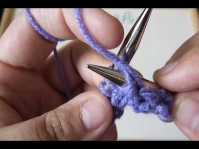 Knitting: Continental Method: Purl Stitch