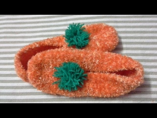 Knitting Project - Woolen Socks. Slippers
