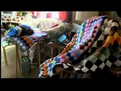 Ladies crochet afghans for homeless vets