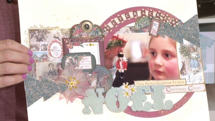 Making a Victorian Christmas Scrapbook Page | In The Studio