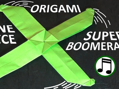 One-Piece Origami Super Boomerang