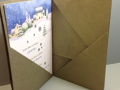 Origami Folder for Christmas Cards - Make Your Own!