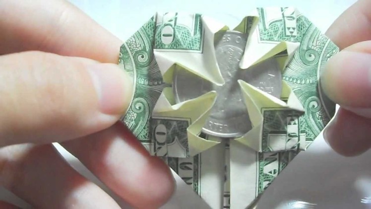 Origami: How to make a heart out of a dollar