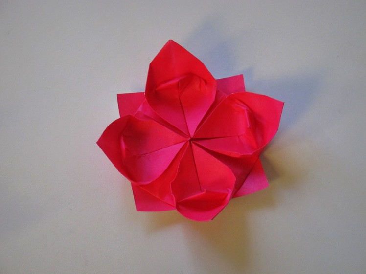 Origami - How to make a Lotus Flower