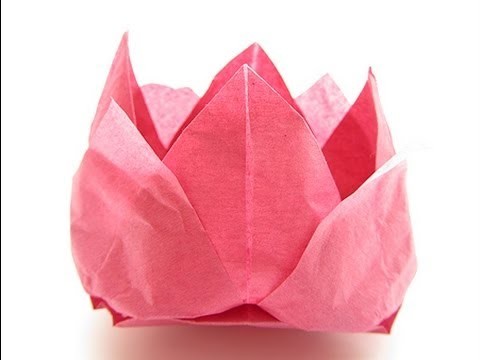 Origami Tissue Lotus