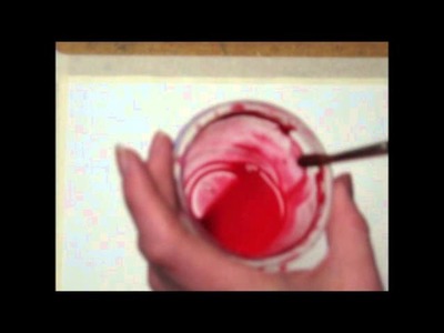 Painting A Flat Beaded Wash In Watercolor
