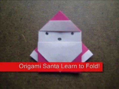 Paper Folding Origami Easy Santa