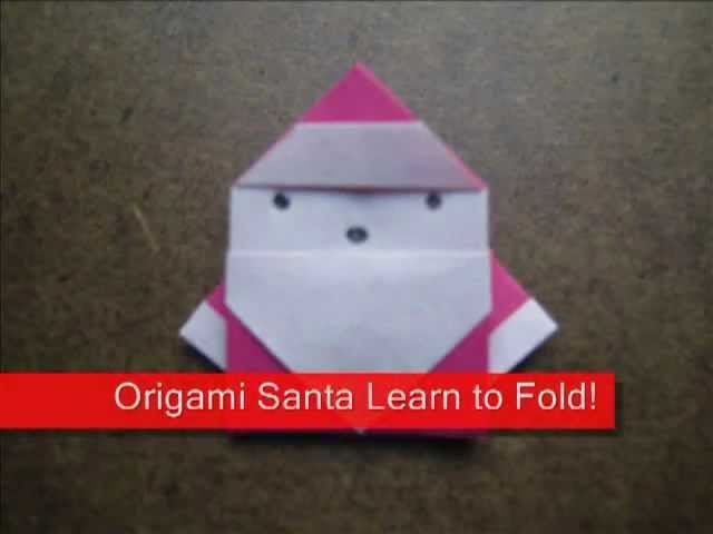 Paper Folding Origami Easy Santa
