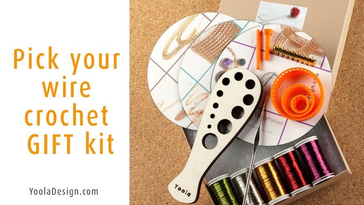 Pick your wire crochet jewelry making kit on www.YoolaDesign.com