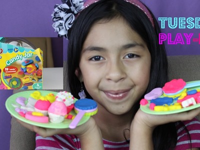PLAY DOH Candy Jar,Make Cupcakes, Ice Cream, Lollipops-Tuesday Play Doh|B2cutecupcakes