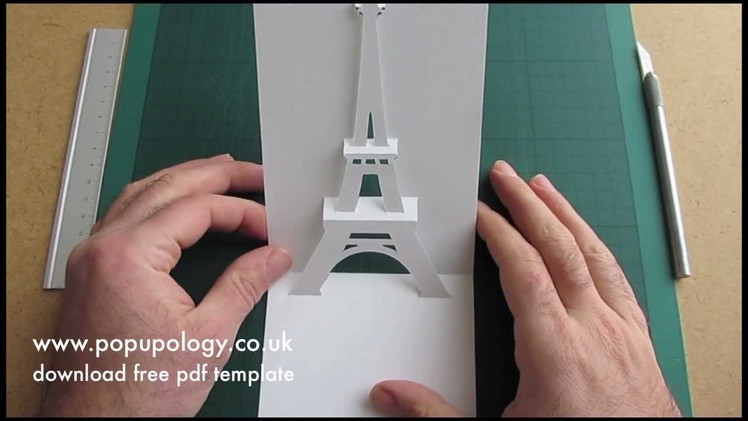 Pop Up Eiffel Tower Card Tutorial - Origamic Architecture