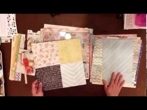 Power Scrapbooking: Creating a Kit from Your Scrapbook Stash. Day 24: 30 Days of Scrapbook Videos
