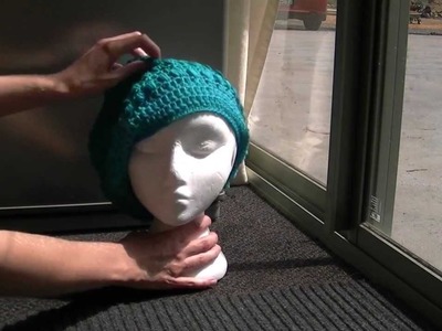 Puff Stitch Slouch Crochet Hat Tutorial
