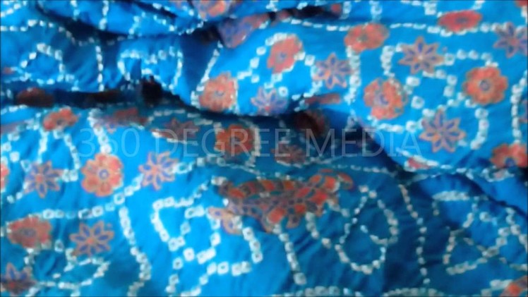 Rajasthani cloth - Tie and dye Leheriya  -- Handicraft hand woven organic weave and cloth