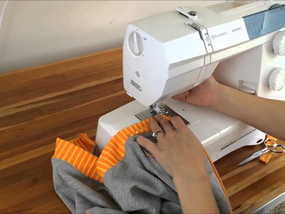 Sewing a zipper on a sweatshirt with Brindille & Twig