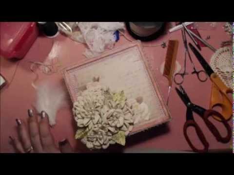 Shabby Chic Flower Tutorial with Decorative Box