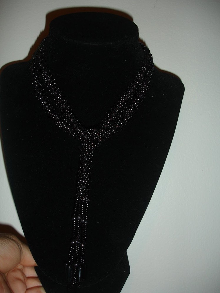 St Petersburg Stitch Necklace, handmade jewelry by Mariel
