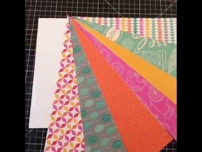 Starburst One-page Scrapbook Layout - Vine produced