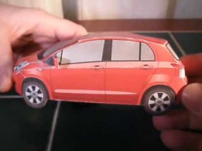 Toyota Yaris Papercraft with Autobot symbols