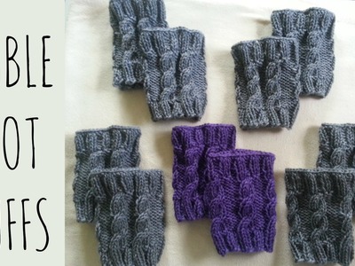 Cable Boot Cuffs Tutorial [Fixed] | Knitting Pattern