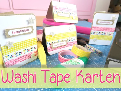 [CRAFT ROOM] Tutorial Washi Tape Karten - masking tape cards