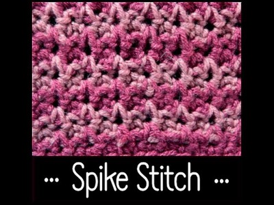 Crochet Spike Stitch (Single Crochet) beginner level
