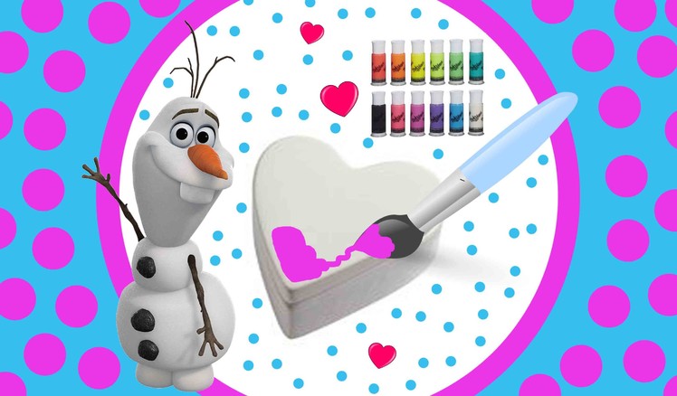 Disney Frozen Olaf DohVinci Doh DIY Heart Shaped Ceramic Craft Disney Frozen Mystery Minis Elsa