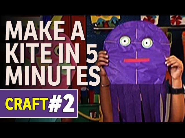 DIY Art and Craft Ideas - How to make a Octopus Paper Kite (Hindi Tutorials)