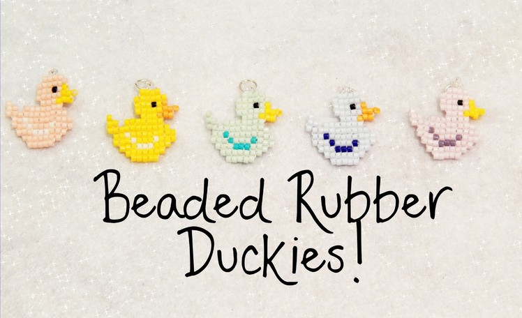 DIY Beaded Rubber Duck Square Stitch Charm Tutorial ¦ The Corner of Craft
