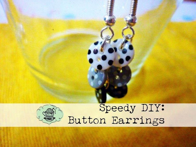DIY Button Earrings ¦ The Corner of Craft